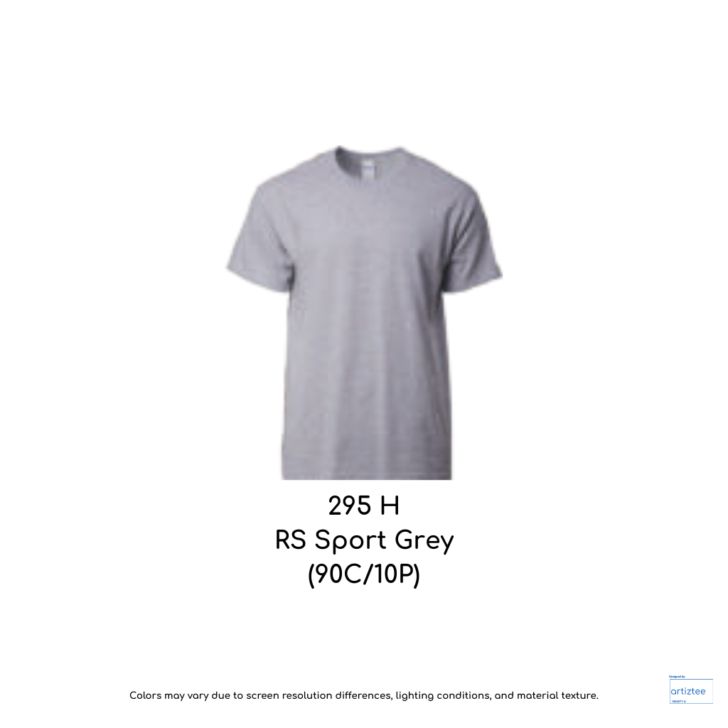 T-Shirt Unisex 203gsm Cotton | RS Sport Grey | 295H | 2000