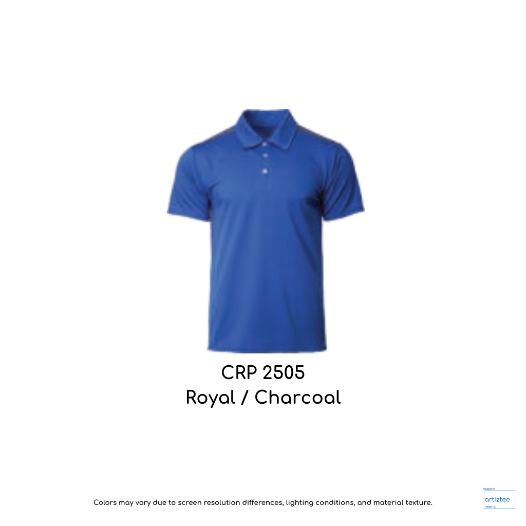 Polo Ocean Quick-Drying Unisex 160gsm Royal Charcoal CRP2505