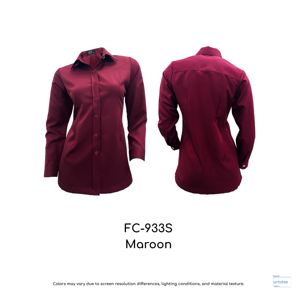 Corporate Uniform Female Long Sleeves FC-933S Maroon