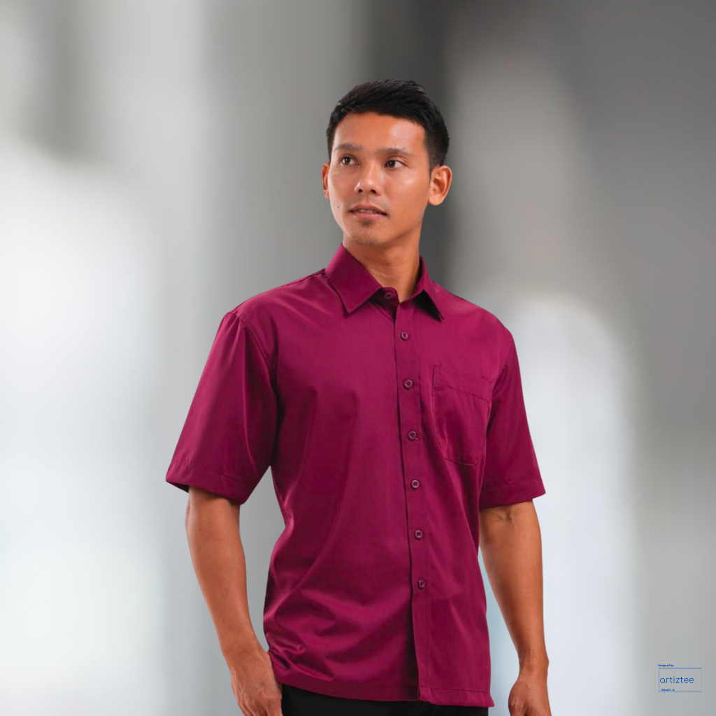 Corporate Uniform Unisex Short Sleeves FC-833 Maroon