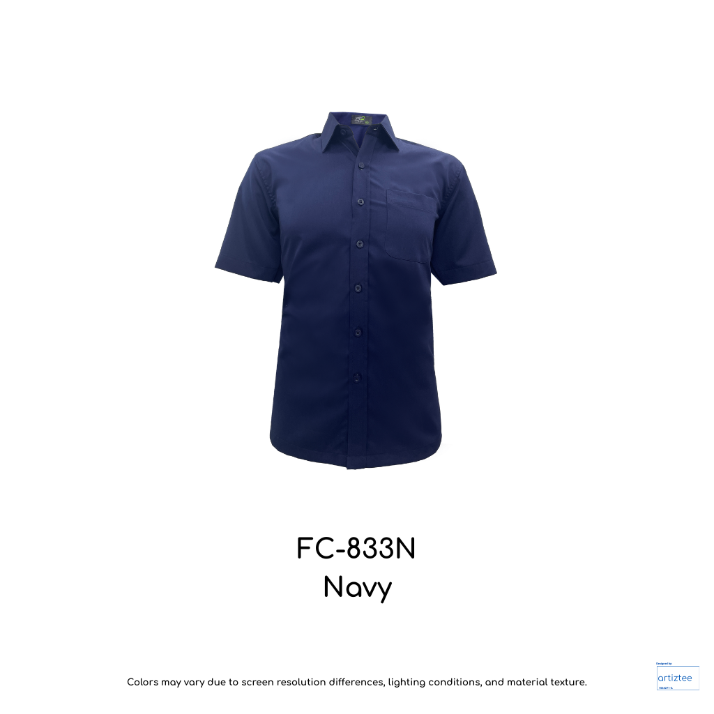 Corporate Uniform Unisex Short Sleeves FC-833N Navy