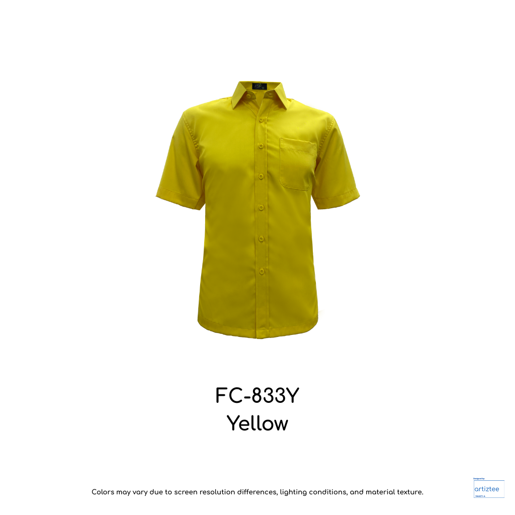 Corporate Uniform Unisex Short Sleeves FC-833Y Yellow