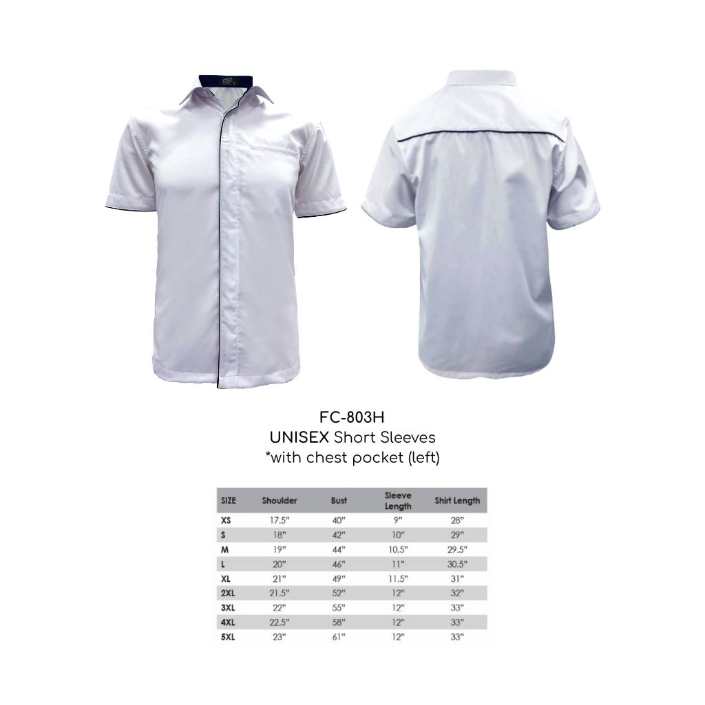 FC-803H Unisex Short Sleeves Corporate Uniform Artiztee