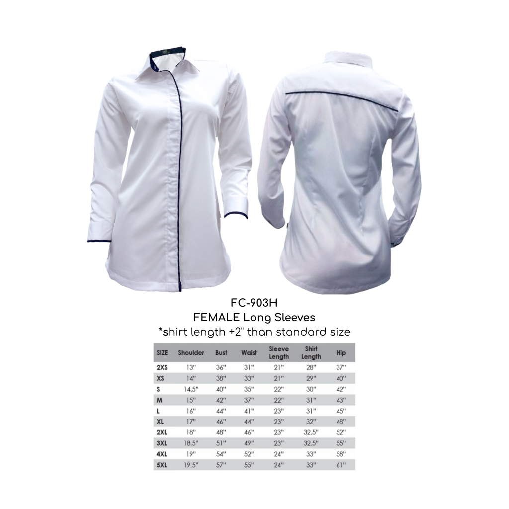 FC-903H FEMALE Long Sleeves Corporate Uniform Artiztee