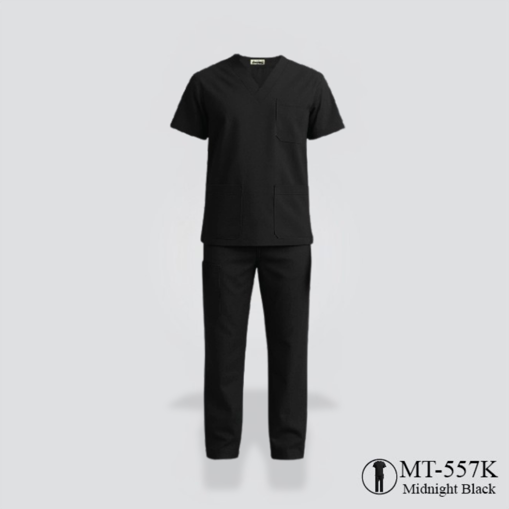 Unisex Medical Scrub - Midnight Black