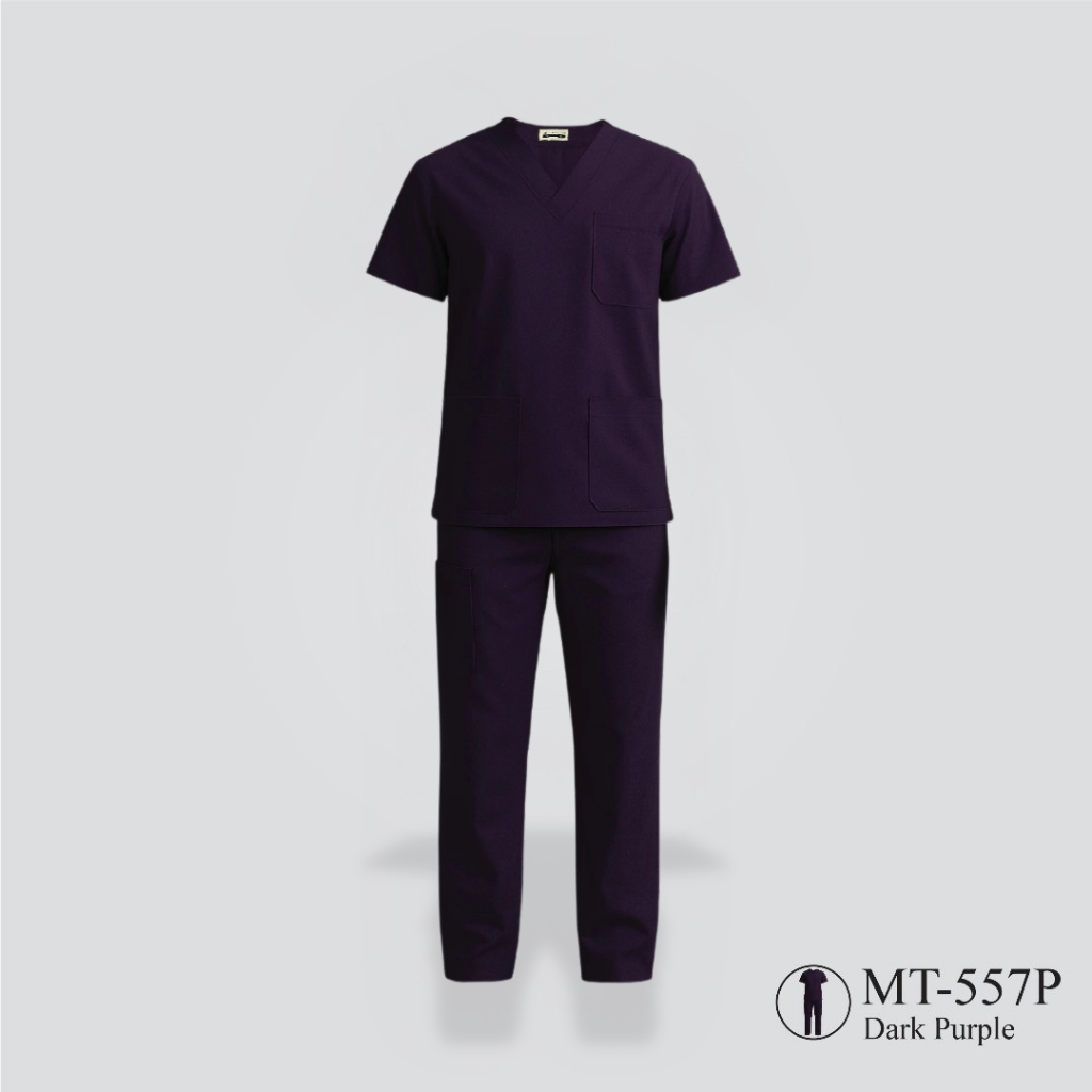 Unisex Medical Scrub - Dark Purple