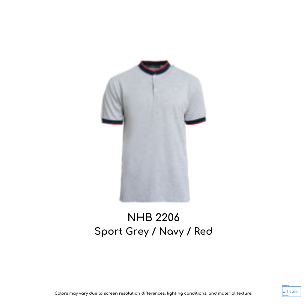 Polo Shirt York Unisex 220gsm Sport Grey Navy Red | NHB2206