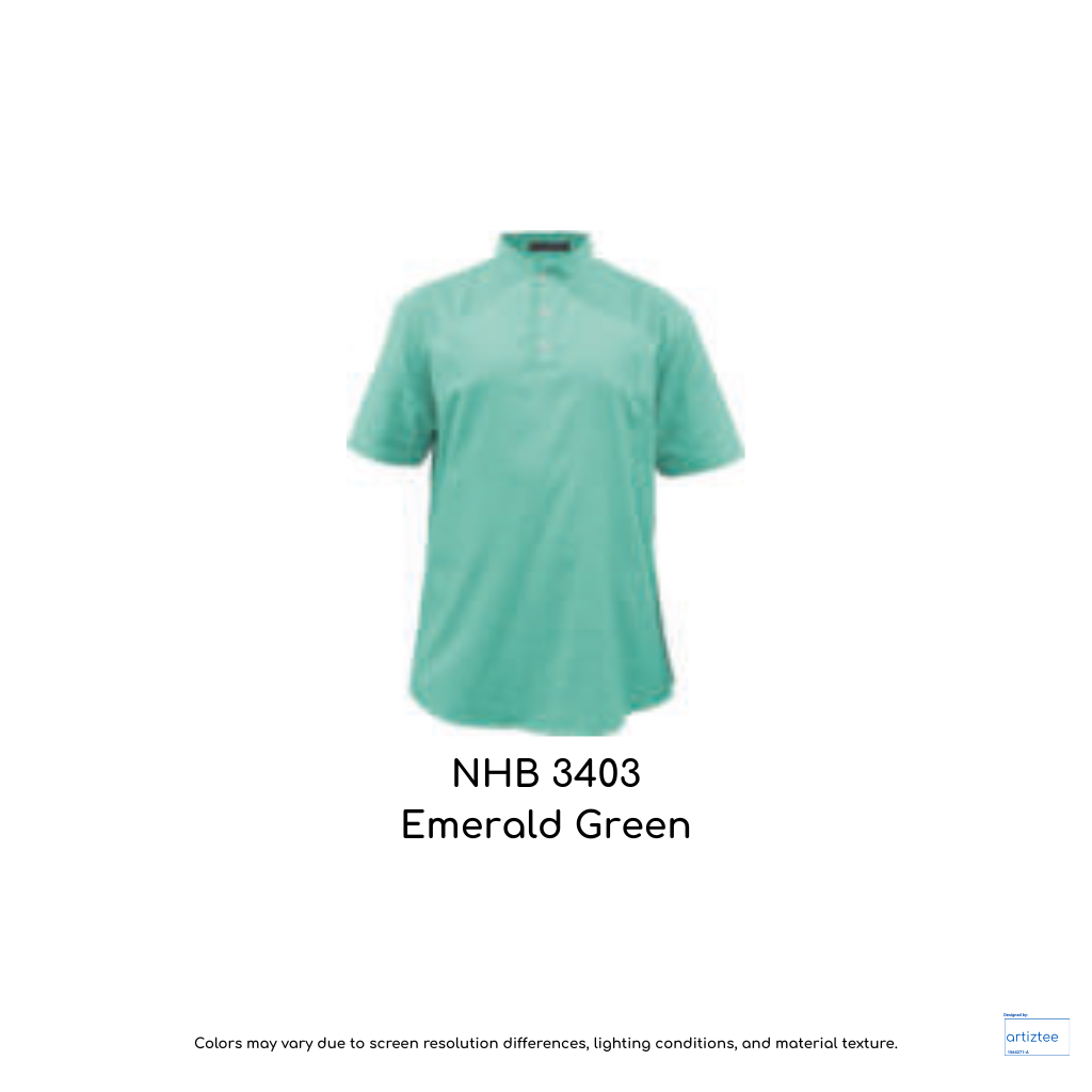 NHB3403 Emerald Green Shirt - Charms Short Sleeve Unisex 120gsm