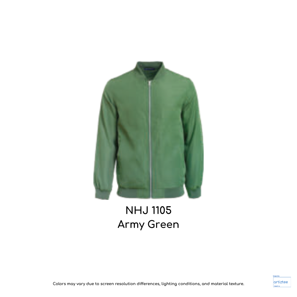 Bomber jacket unisex 220gsm NHJ1105 army green
