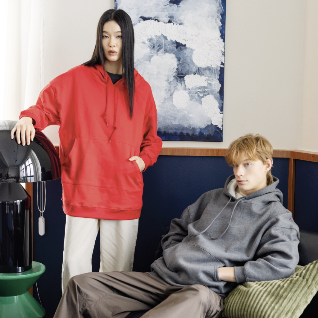 Oversized Hoodie Pullover - Unisex | NHOH1100 | Model | Artiztee