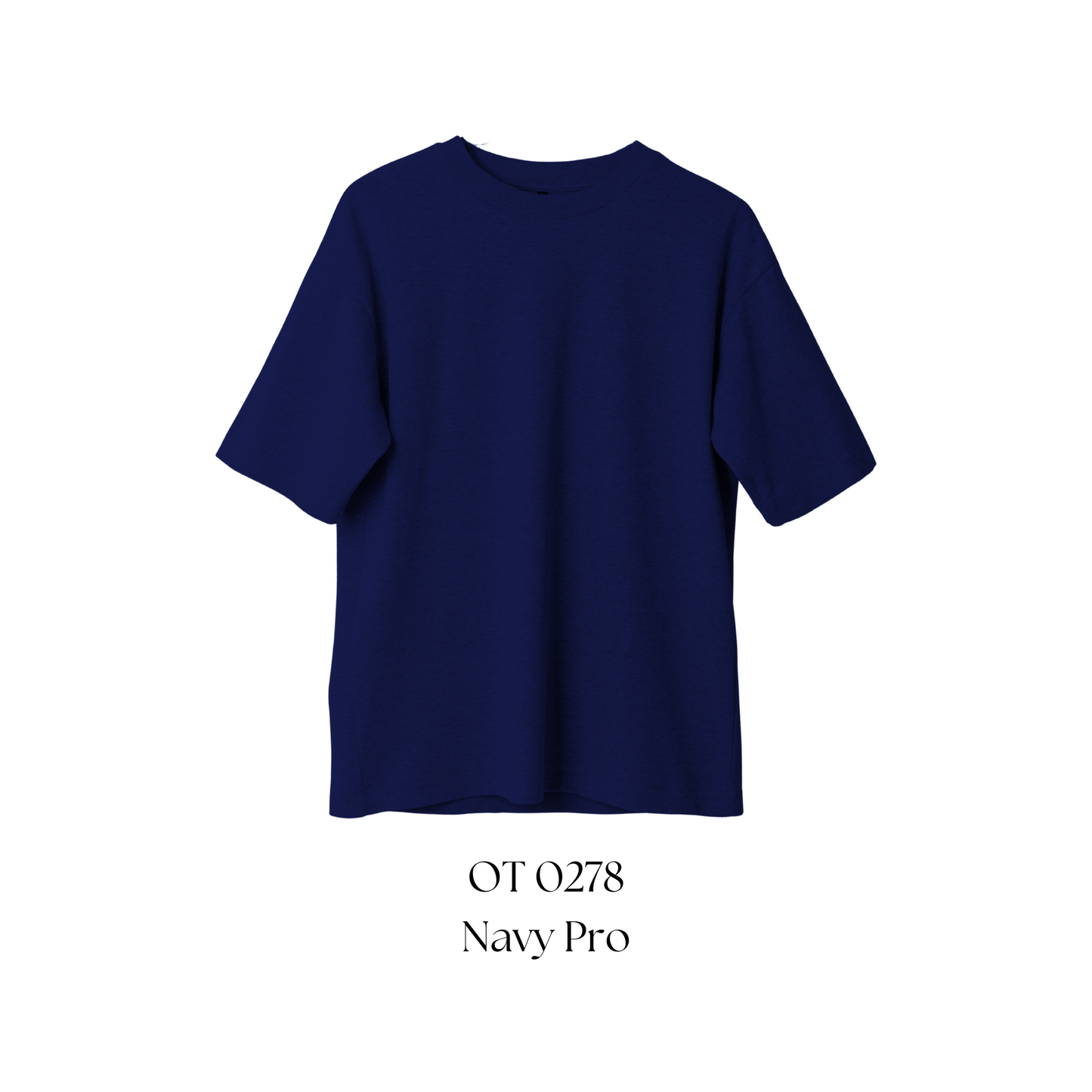 Oversized T-Shirt - Premium Cotton | Unisex | 260gsm | OT0278 | Navy Pro