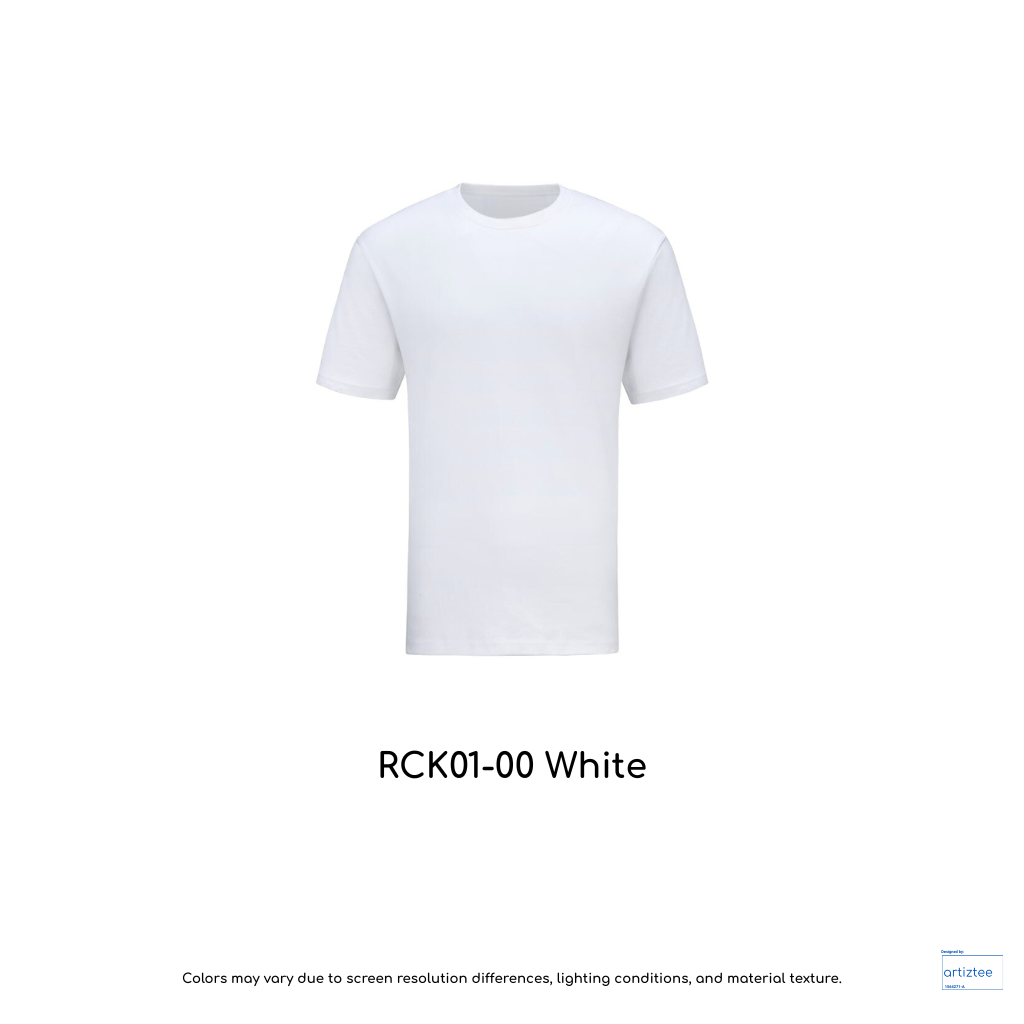 Kid T-Shirt - Combed Cotton RCK01-00 White | Unisex 160gsm | Artiztee