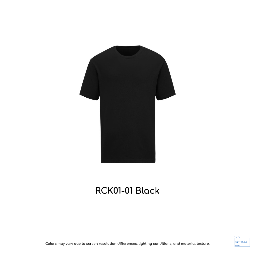 Kid T-Shirt - Combed Cotton RCK01-01 Black | Unisex 160gsm | Artiztee