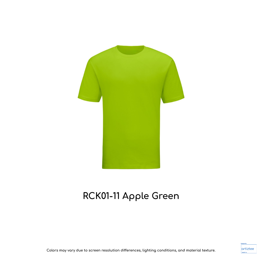 Kid T-Shirt - Combed Cotton RCK01-11 Apple Green | Unisex 160gsm | Artiztee
