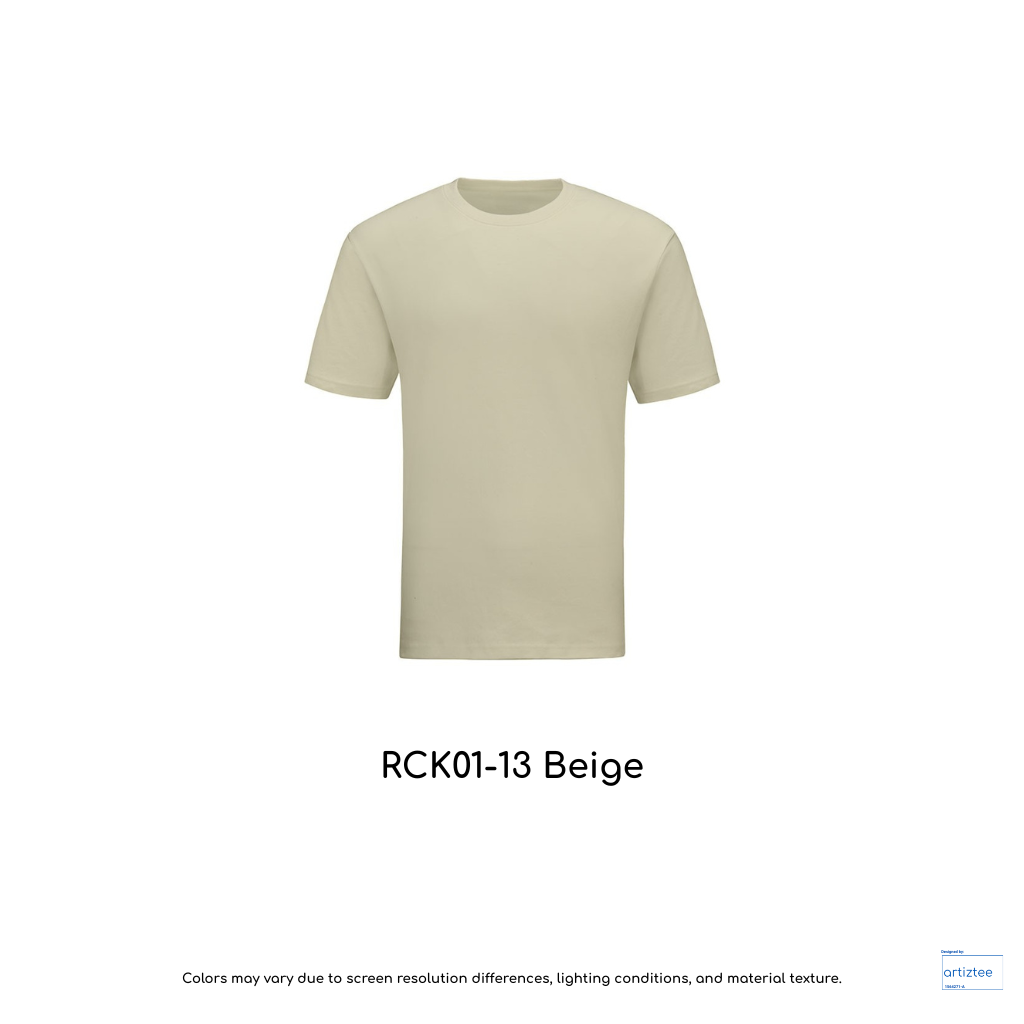 Kid T-Shirt - Combed Cotton RCK01-13 Beige | Unisex 160gsm | Artiztee