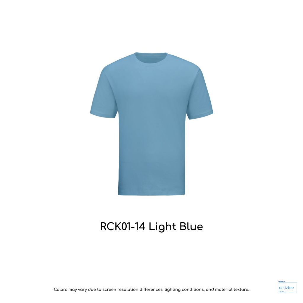 Kid T-Shirt - Combed Cotton RCK01-14 Light Blue | Unisex 160gsm | Artiztee