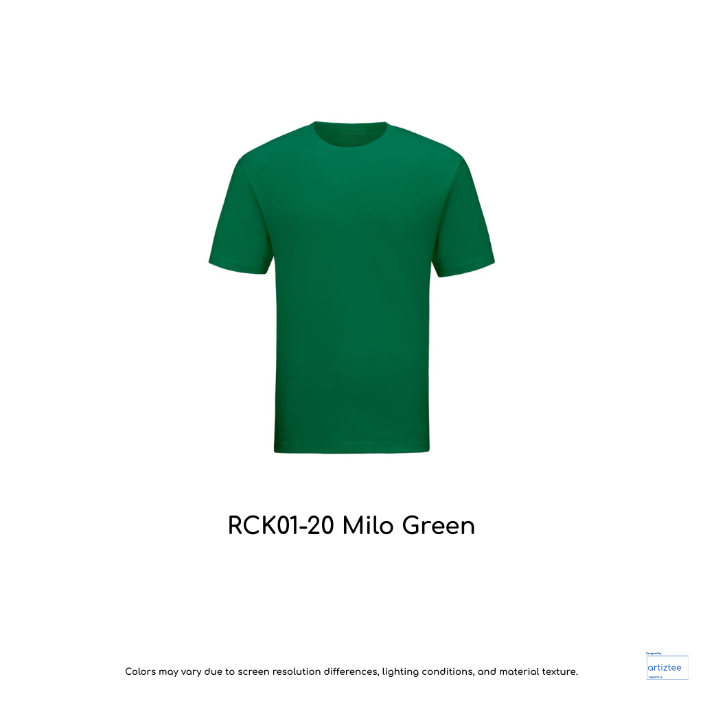 Kid T-Shirt - Combed Cotton RCK01-20 Milo Green | Unisex 160gsm | Artiztee
