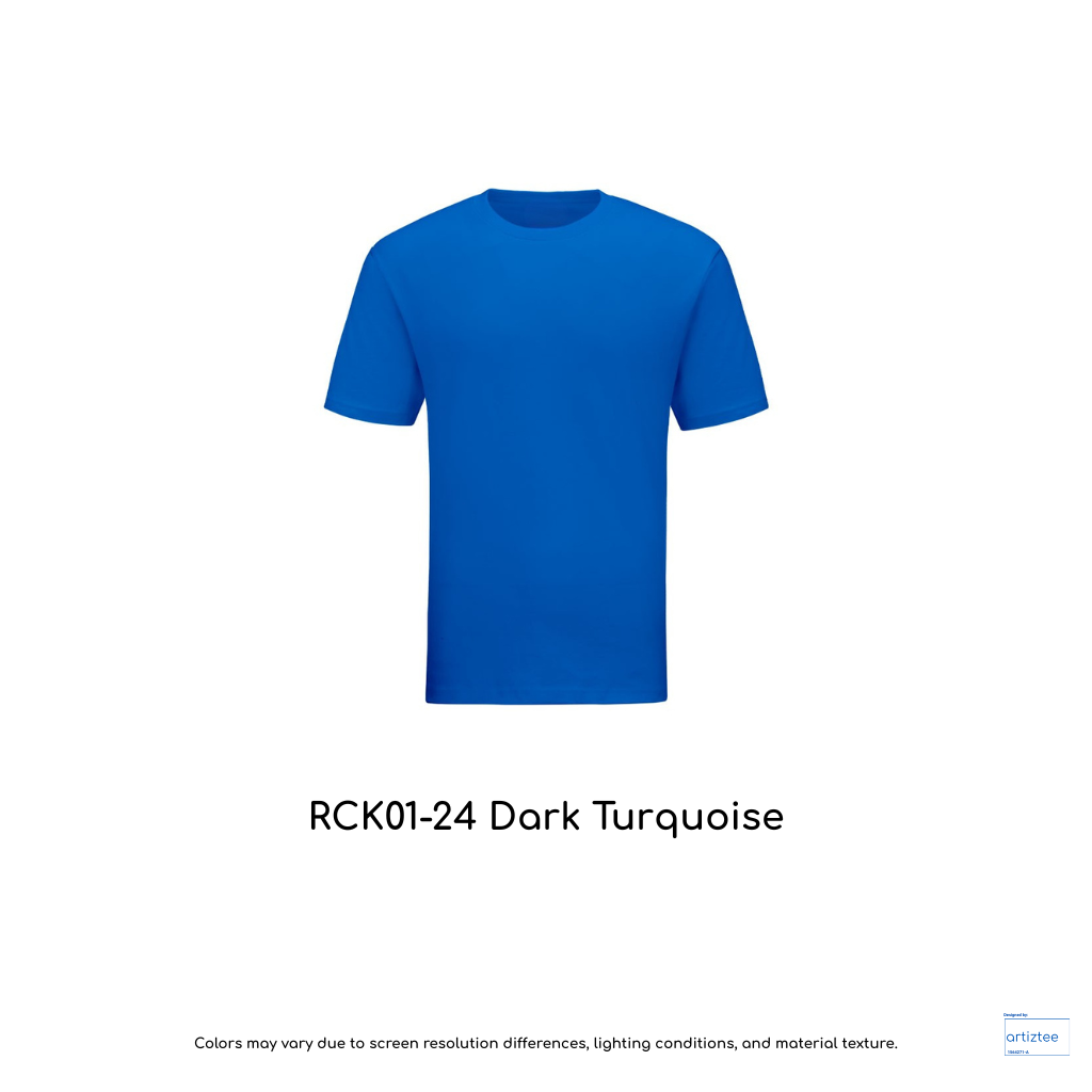 Kid T-Shirt - Combed Cotton RCK01-24 Dark Turquoise | Unisex 160gsm | Artiztee