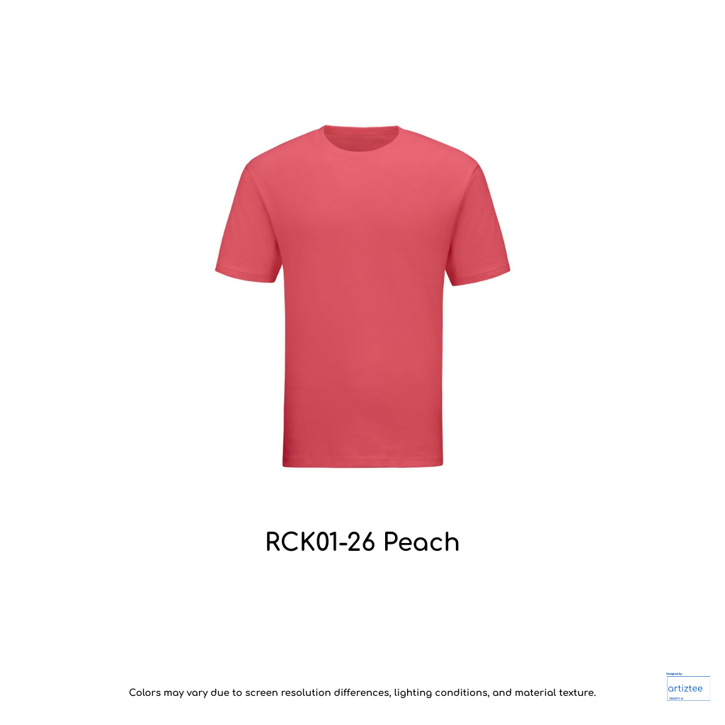 Kid T-Shirt - Combed Cotton RCK01-26 Peach | Unisex 160gsm | Artiztee
