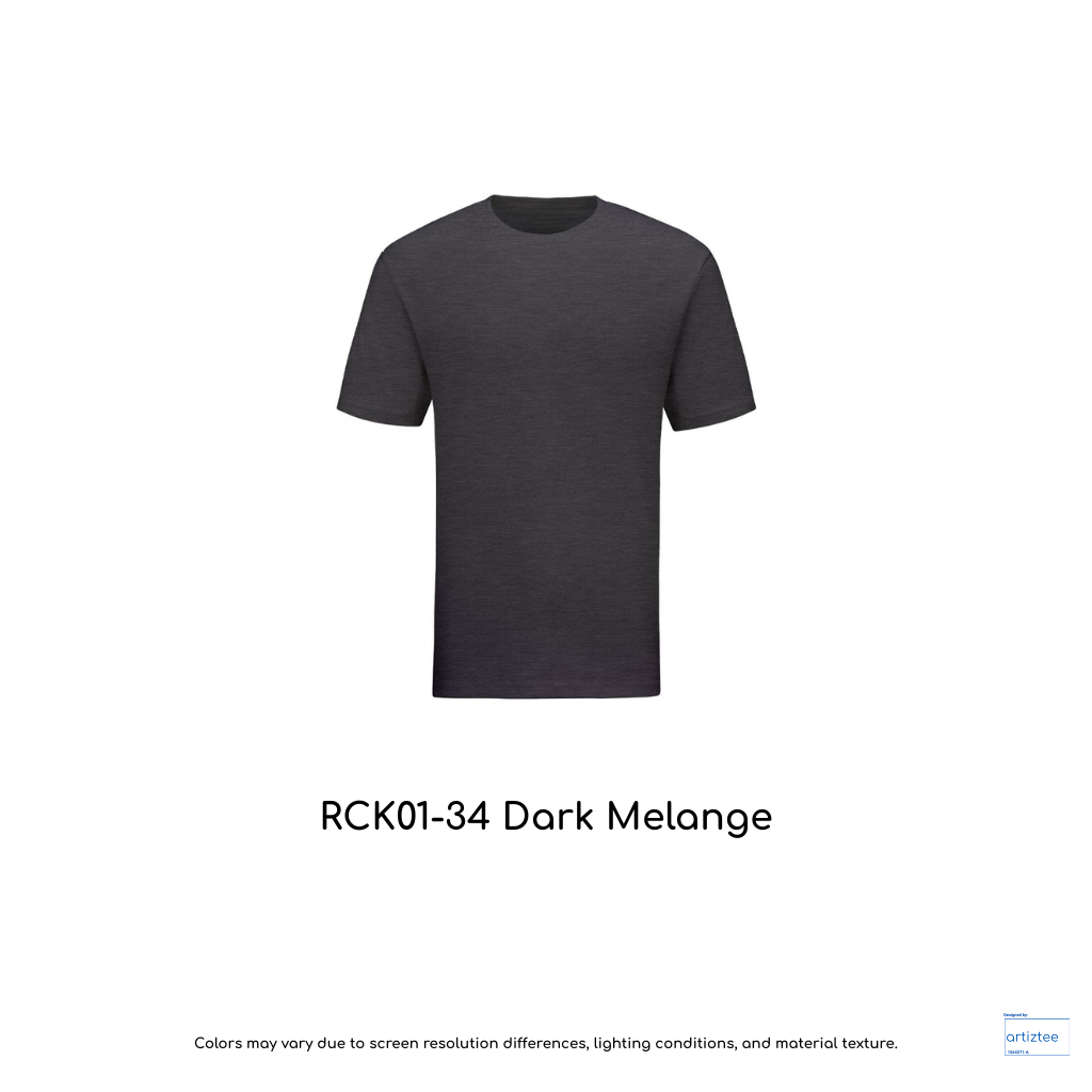 Kid T-Shirt - Combed Cotton RCK01-34 Dark Melange | Unisex 160gsm | Artiztee