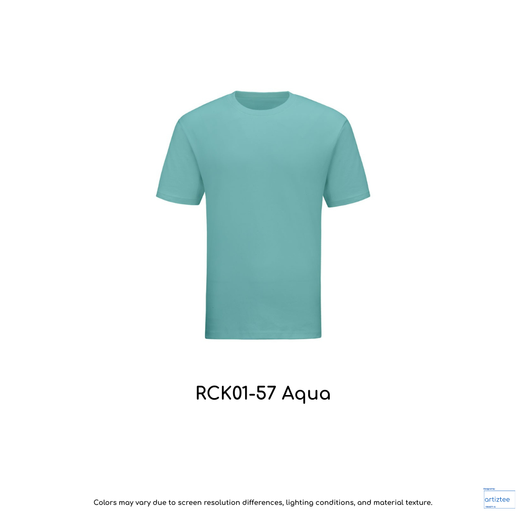 Kid T-Shirt - Combed Cotton RCK01-57 Aqua | Unisex 160gsm | Artiztee