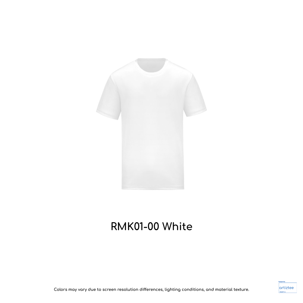 Kid T-Shirt - Microfiber RMK01-00 White | Unisex 160gsm | Artiztee