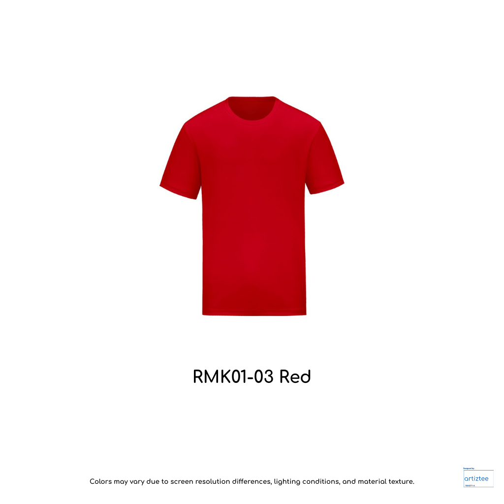 Kid T-Shirt - Microfiber RMK01-03 Red | Unisex 160gsm | Artiztee