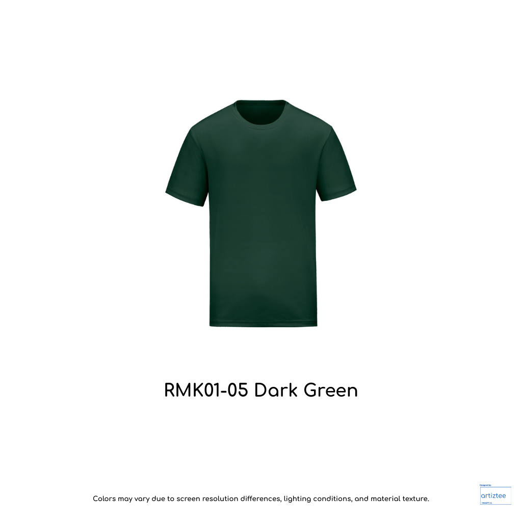 Kid T-Shirt - Microfiber RMK01-05 Dark Green | Unisex 160gsm | Artiztee