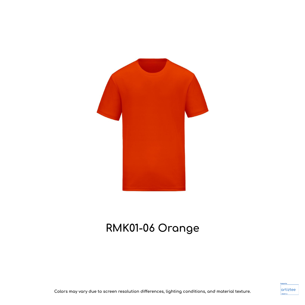 Kid T-Shirt - Microfiber RMK01-06 Orange | Unisex 160gsm | Artiztee