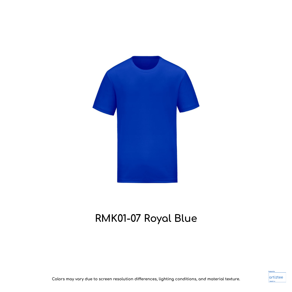 Kid T-Shirt - Microfiber RMK01-07 Royal Blue | Unisex 160gsm | Artiztee