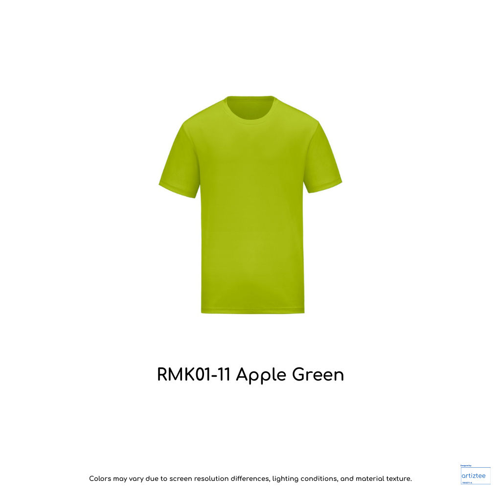 Kid T-Shirt - Microfiber RMK01-11 Apple Green | Unisex 160gsm | Artiztee