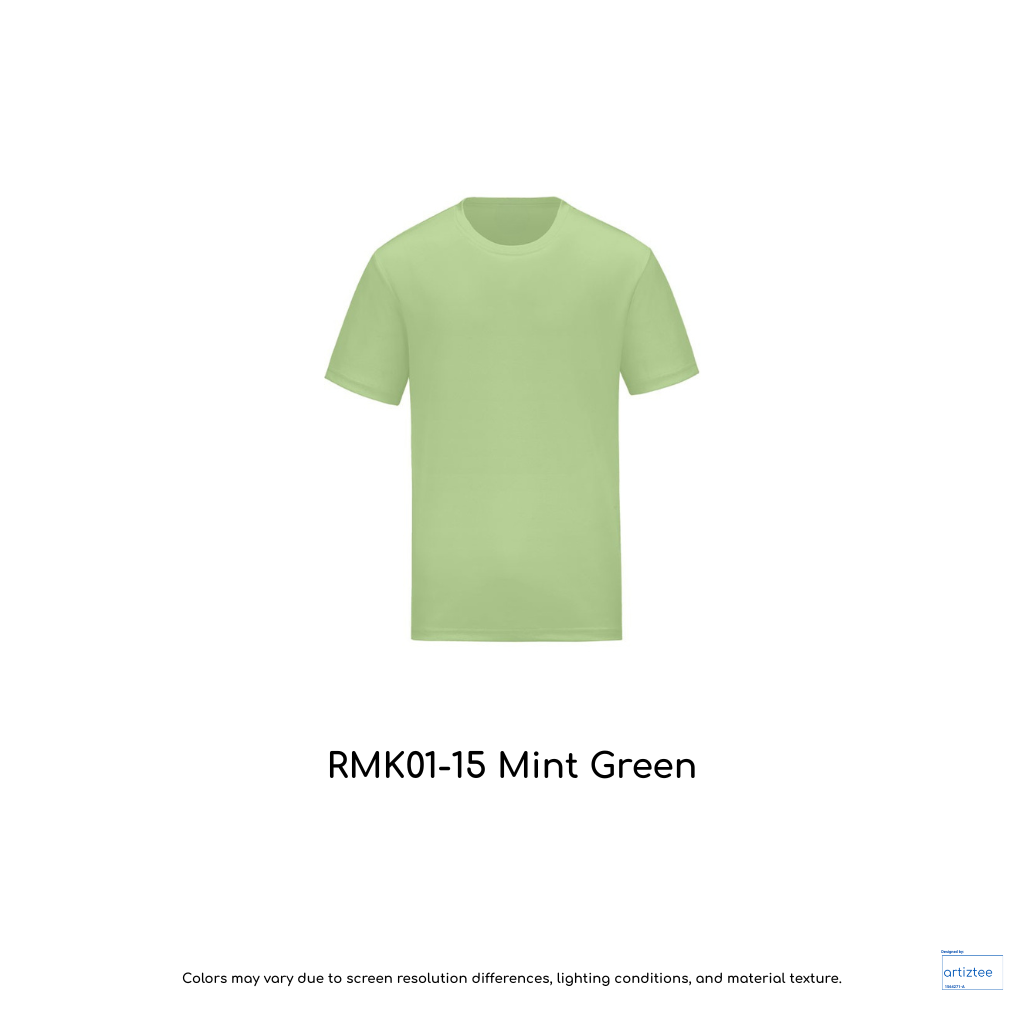 Kid T-Shirt - Microfiber RMK01-15 Mint Green | Unisex 160gsm | Artiztee