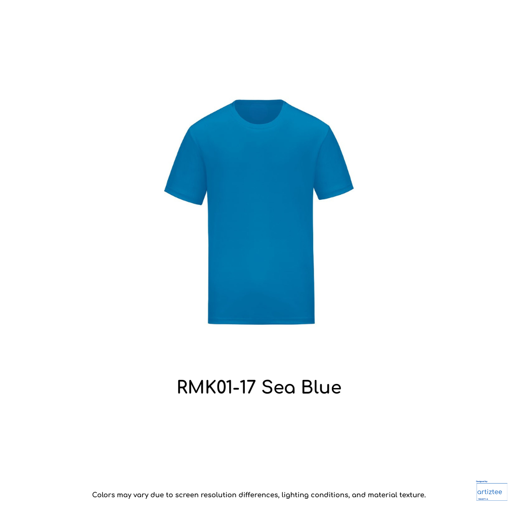 Kid T-Shirt - Microfiber RMK01-17 Sea Blue | Unisex 160gsm | Artiztee