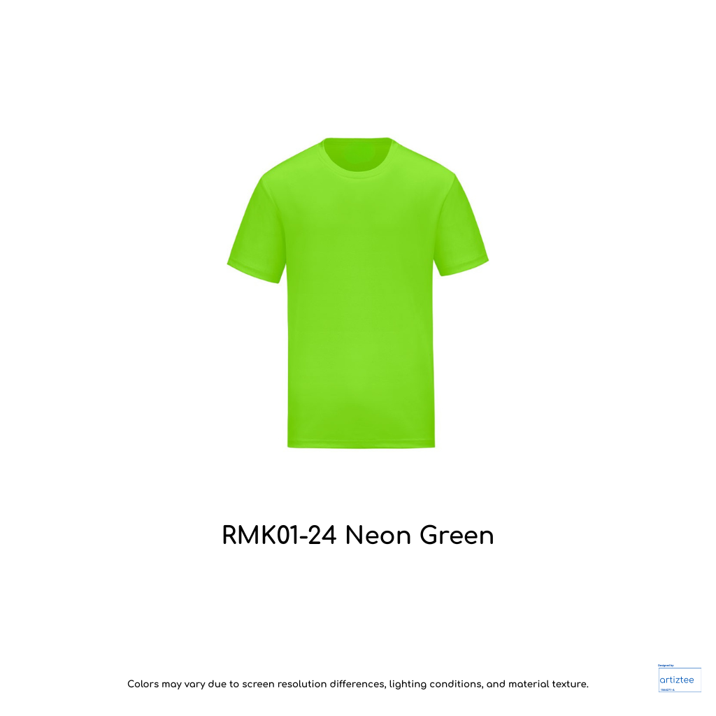 Kid T-Shirt - Microfiber RMK01-24 Neon Green | Unisex 160gsm | Artiztee