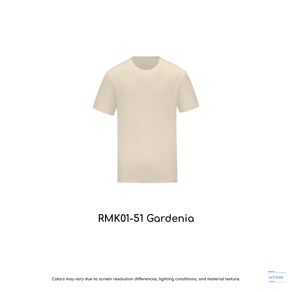 Kid T-Shirt - Microfiber RMK01-51 Gardenia | Unisex 160gsm | Artiztee