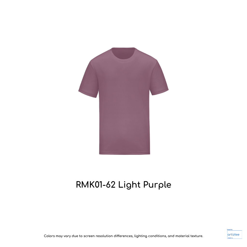 Kid T-Shirt - Microfiber RMK01-62 Light Purple | Unisex 160gsm | Artiztee