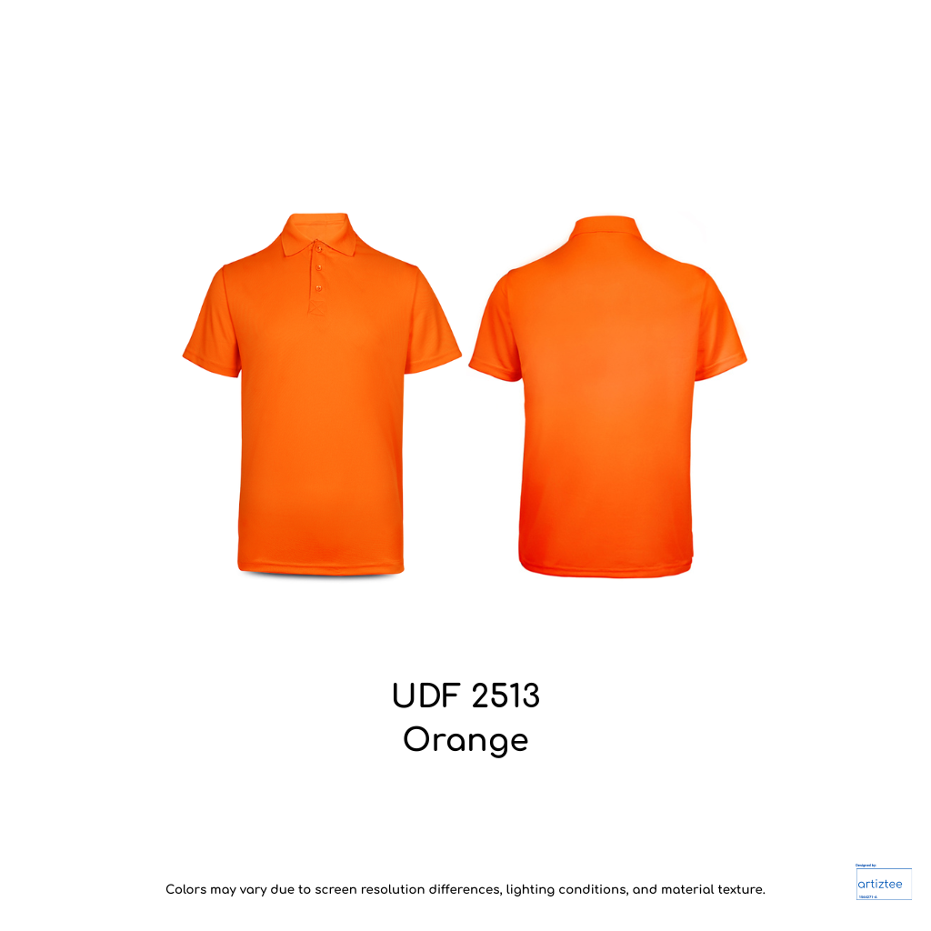 Kid Polo Shirt Quick Dry - Unisex | Orange | UDF2513 | Artiztee