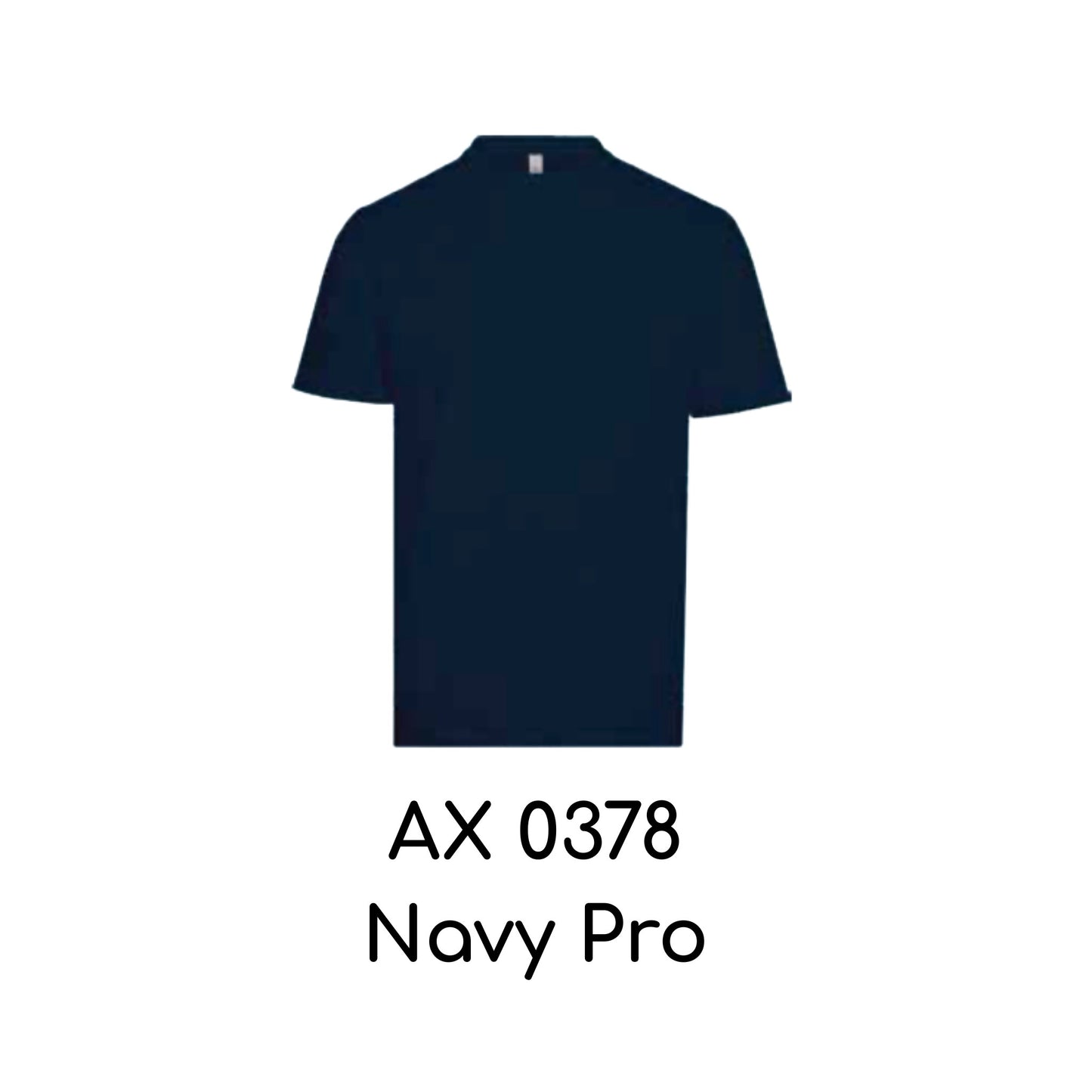AX 0378 Navy Pro - AX03 unisex polyester cotton-feel t-shirt
