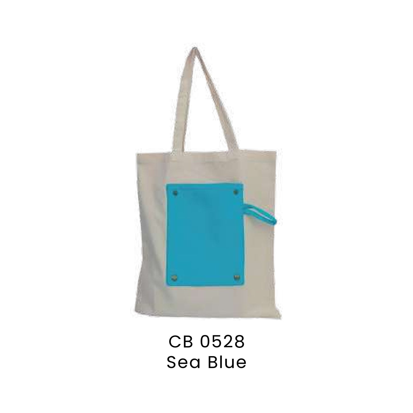 Canvas Bags - 5oz Natural Cotton Foldable Canvas Bags | CB05 | Sea Blue | CB0528 | Artiztee
