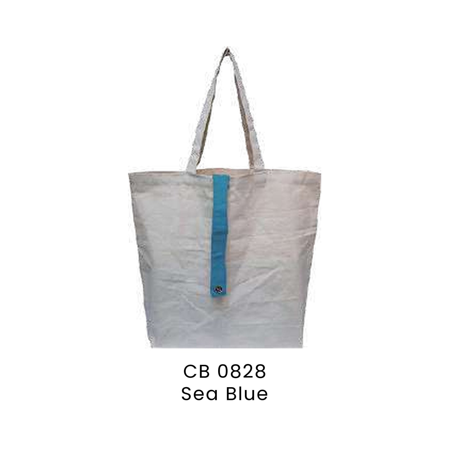 Canvas Bags - 10oz Natural Cotton Foldable Canvas Bags | CB08 | Sea Blue | CB0828 | Artiztee