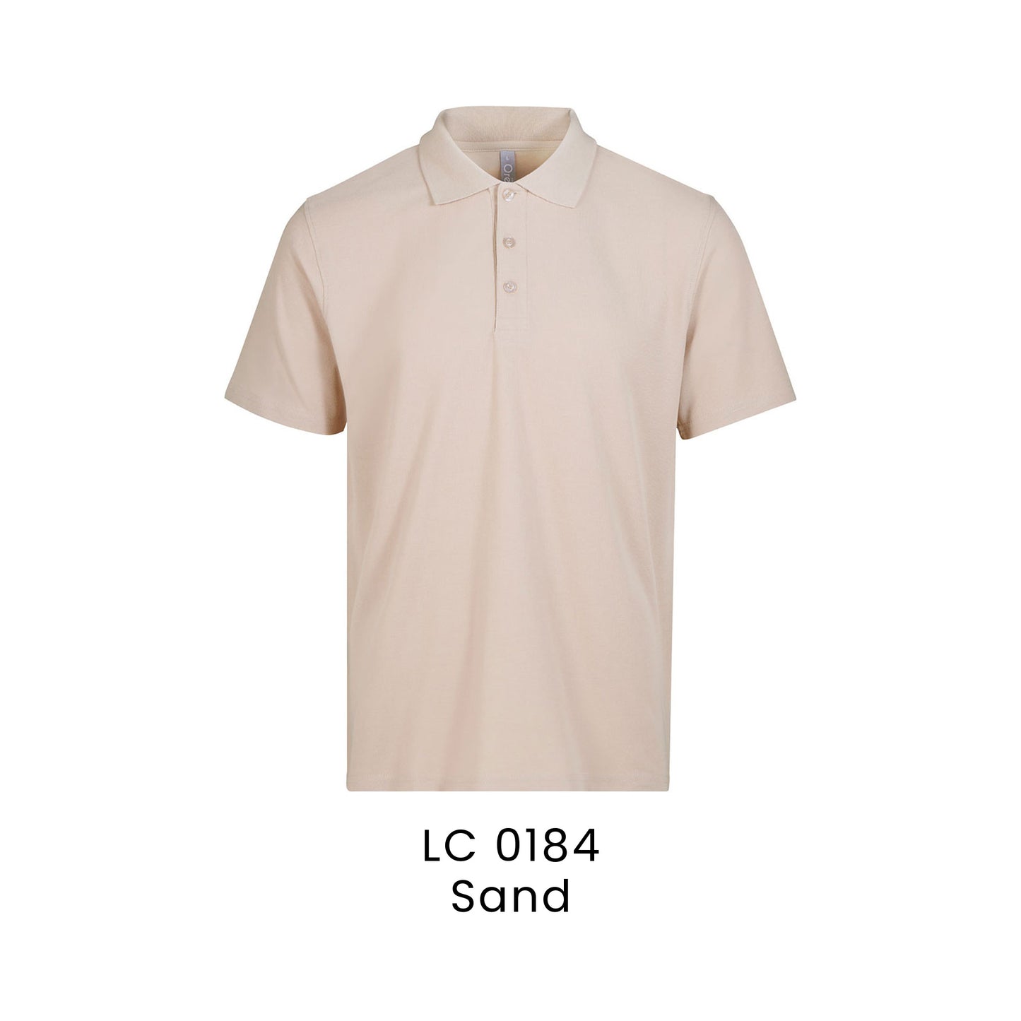 LC 0184 Sand - LC01 premium CVC polo shirt