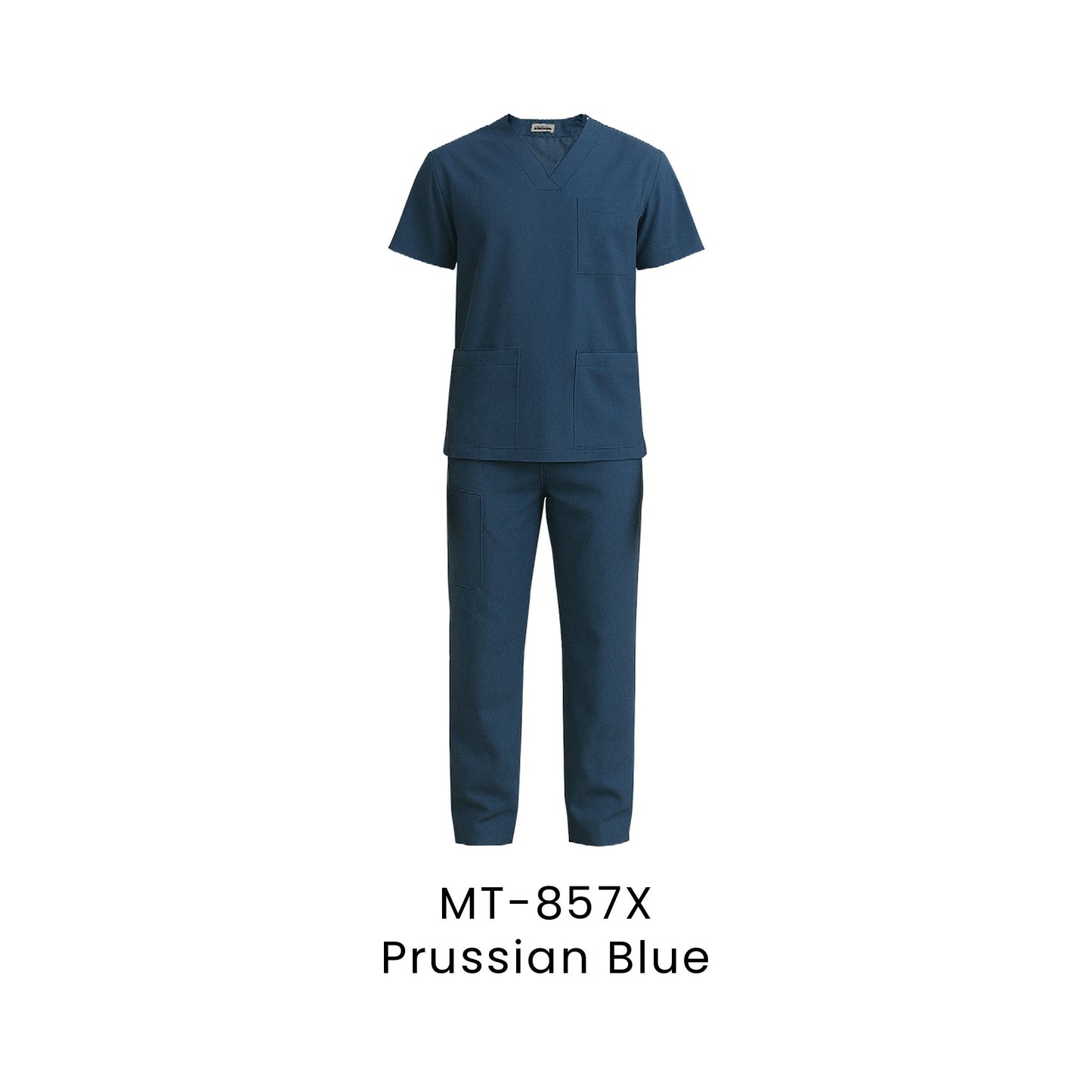 Medical Scrub - Unisex Top Only | MT-857 | Prussian Blue | MT-857X | Artiztee