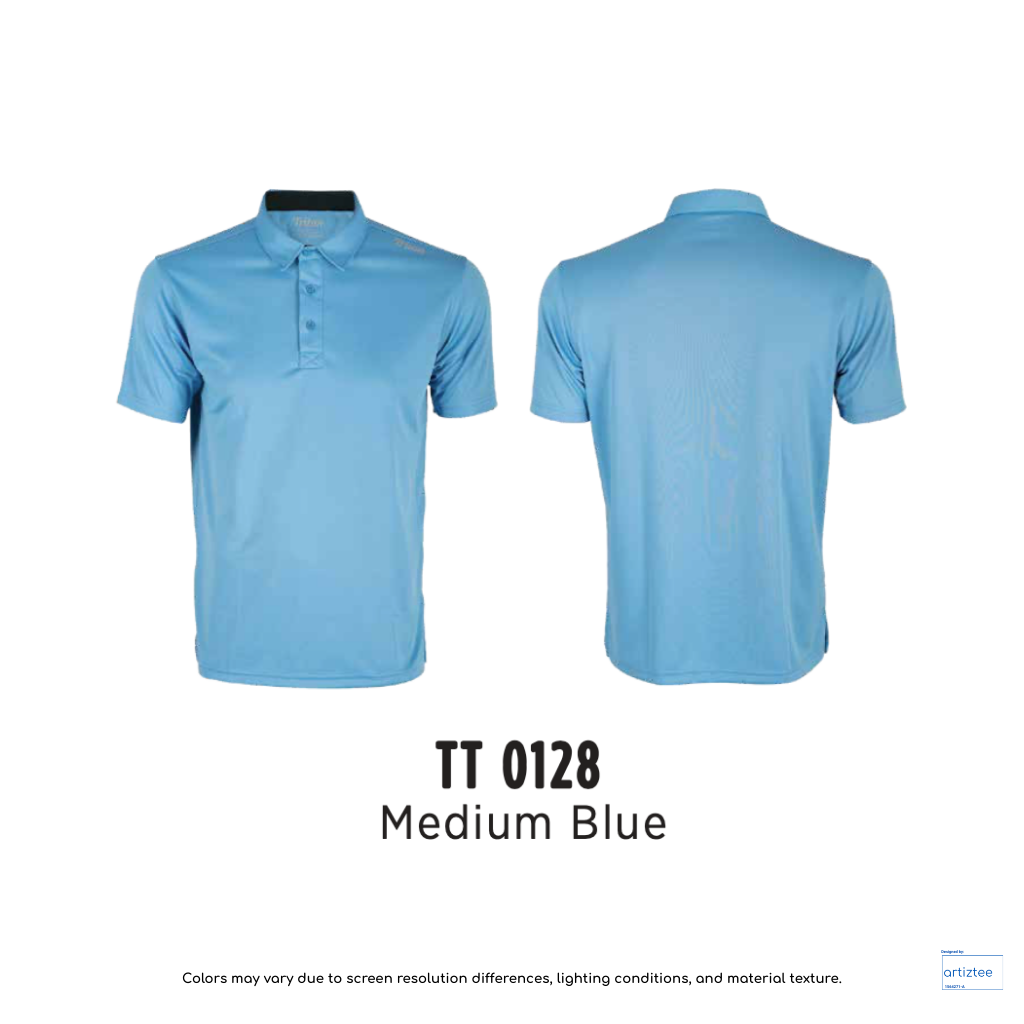 Premium Microfibre Polo Shirt | Medium Blue | TT0128