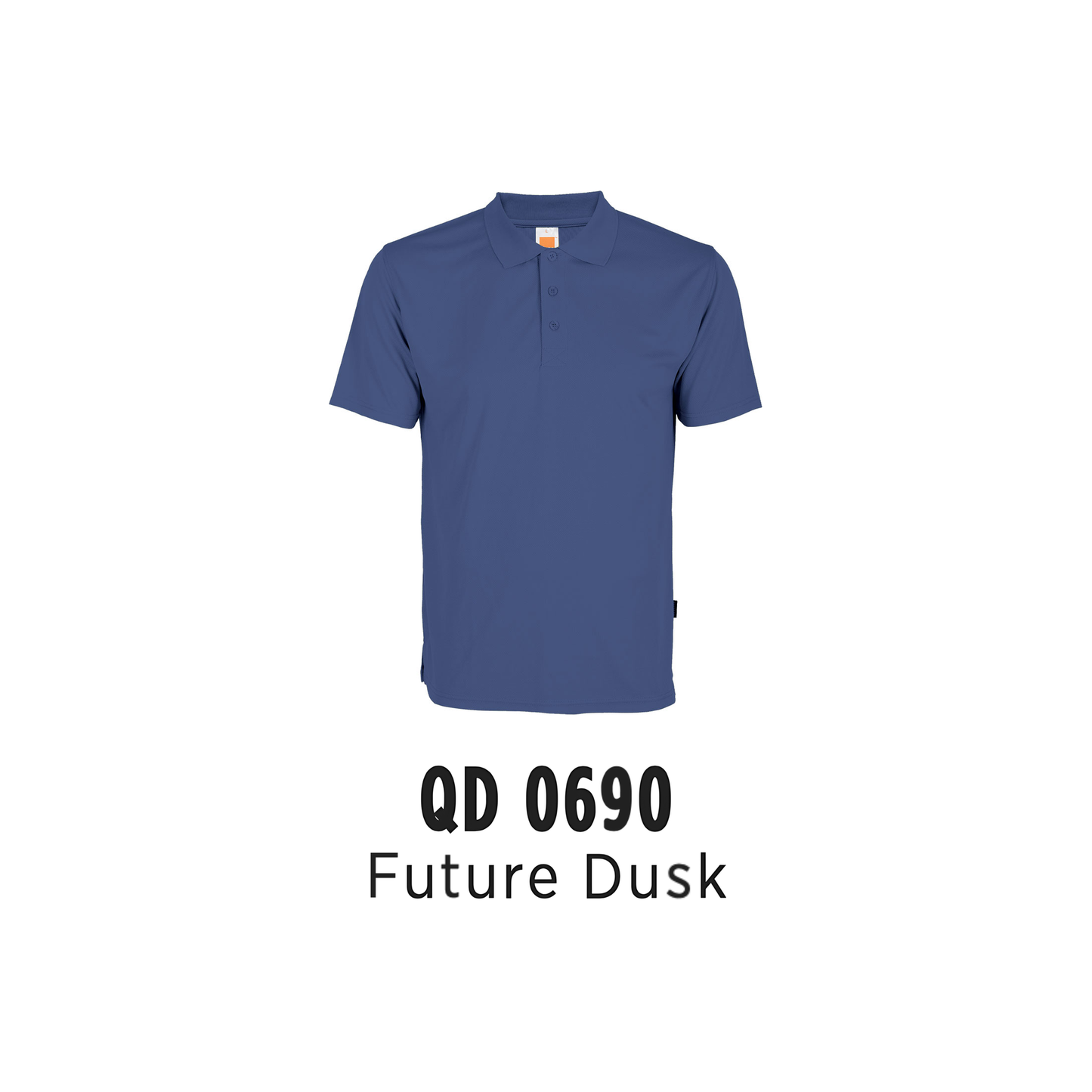 Custom Polo - Unisex Microfibre Eyelet Short Sleeve Polo Shirt | Plain | Future Dusk | QD0690