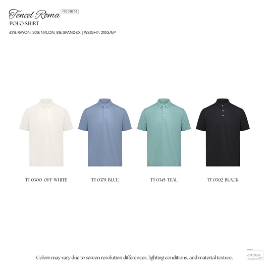 Premium Tencel Roma Polo Shirt | TT03 | Collection | Artiztee