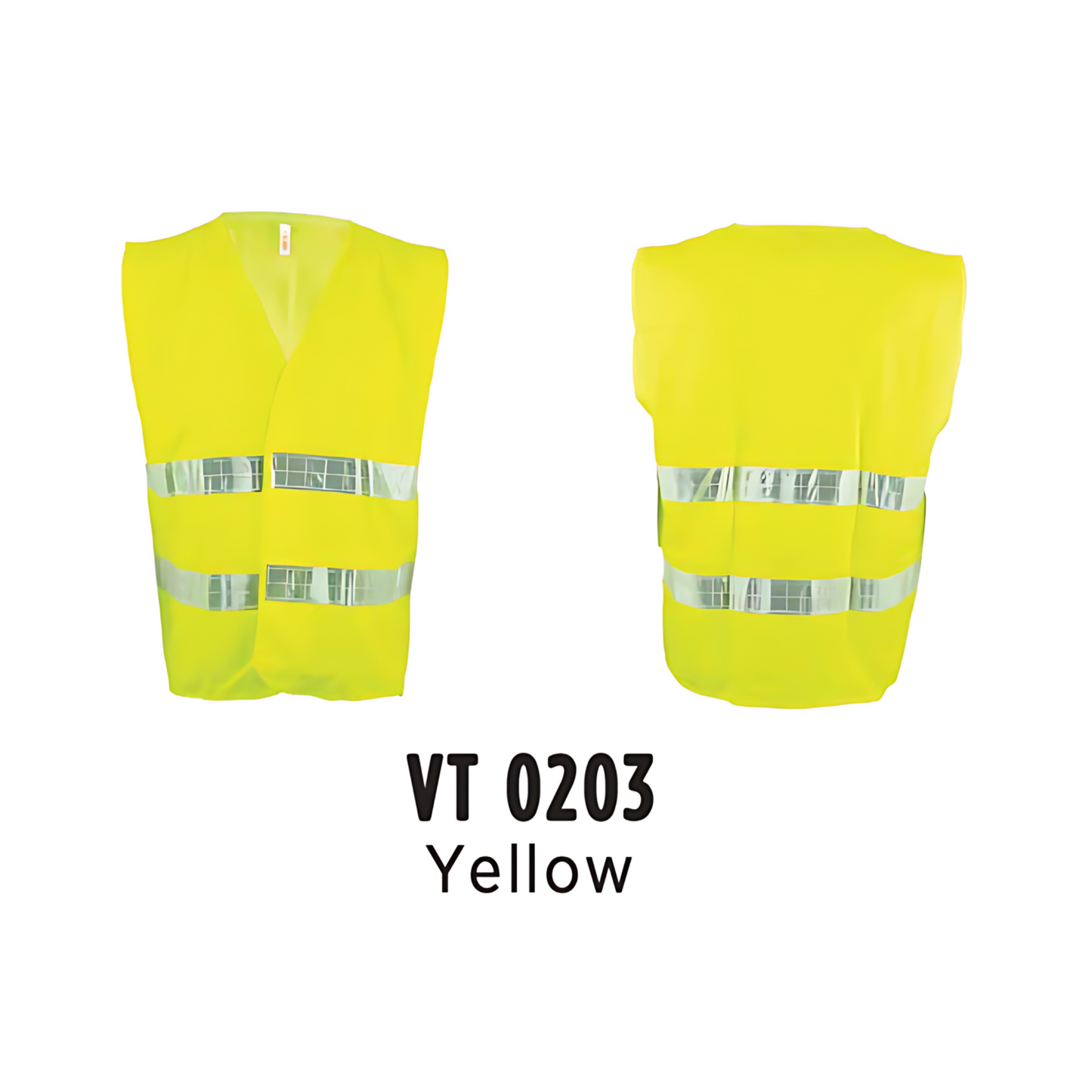 Safety Vest Jacket - Reflective | Sleeveless | Unisex | VT0203