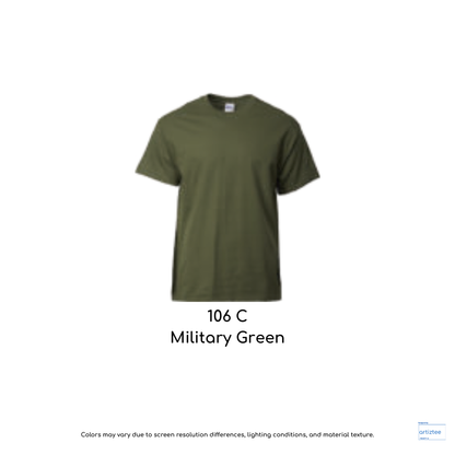 T-Shirt Unisex 203gsm Cotton | Military Green | 106C | 2000
