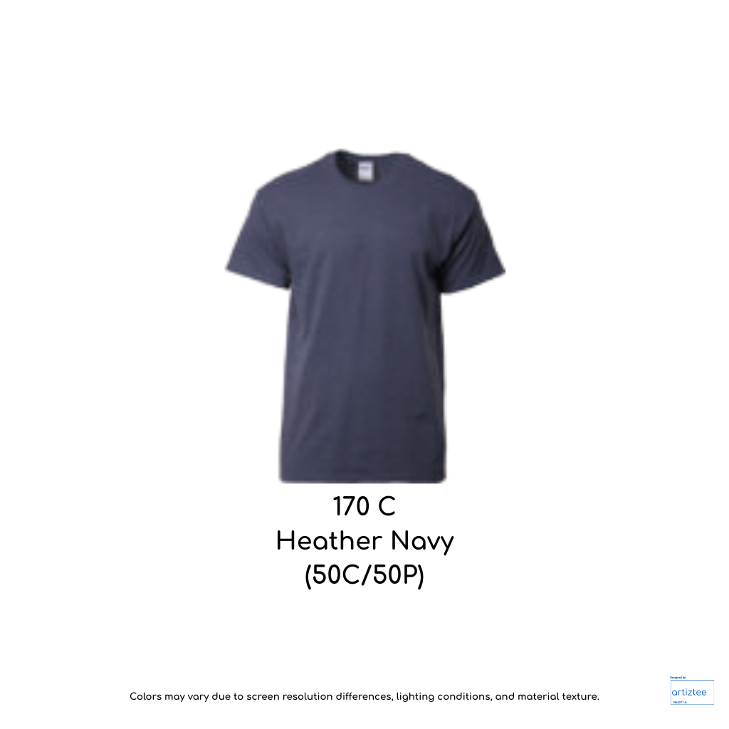 T-Shirt Unisex 203gsm Cotton | Heather Navy | 170C | 2000