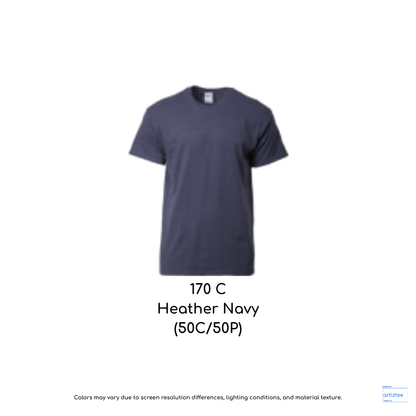 T-Shirt Unisex 203gsm Cotton | Heather Navy | 170C | 2000
