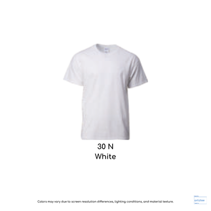 T-Shirt Unisex 203gsm Cotton | White | 30N | 2000